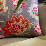 Lilac Artichoke Chintz Cushion Cover