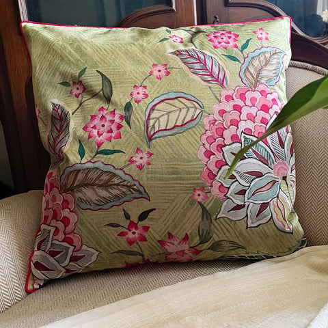 Pastel Asters Cushion Cover