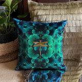 Ornate Dragon fly Cushion cover