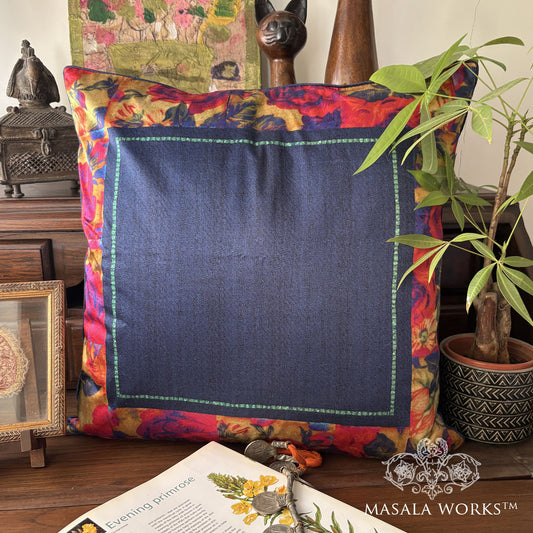 Bohemian Rose Border Cushion Cover