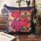 Bohemian Rose Tiles Cushion Cover