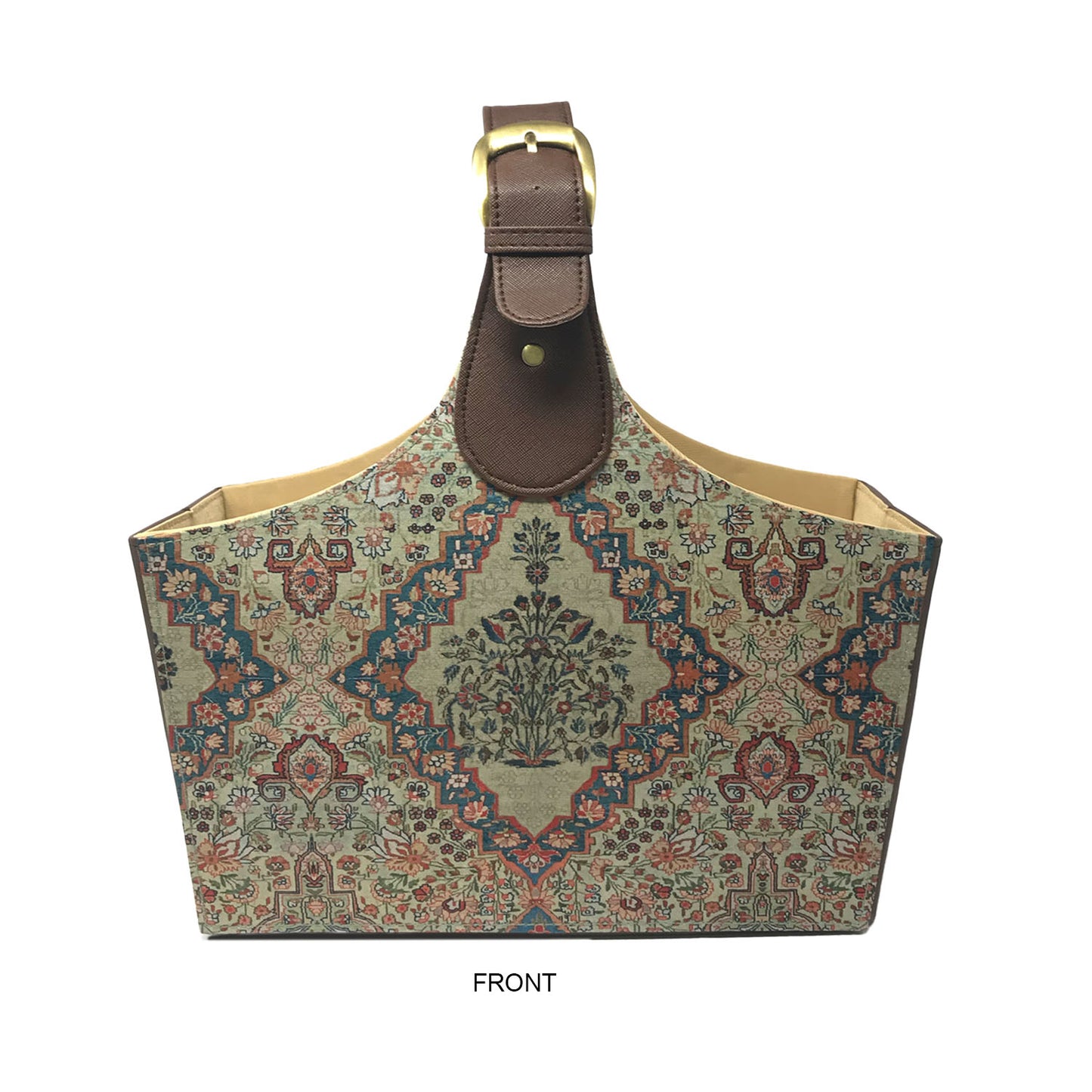 Classic Persian Kilim Magazine/Gift Basket