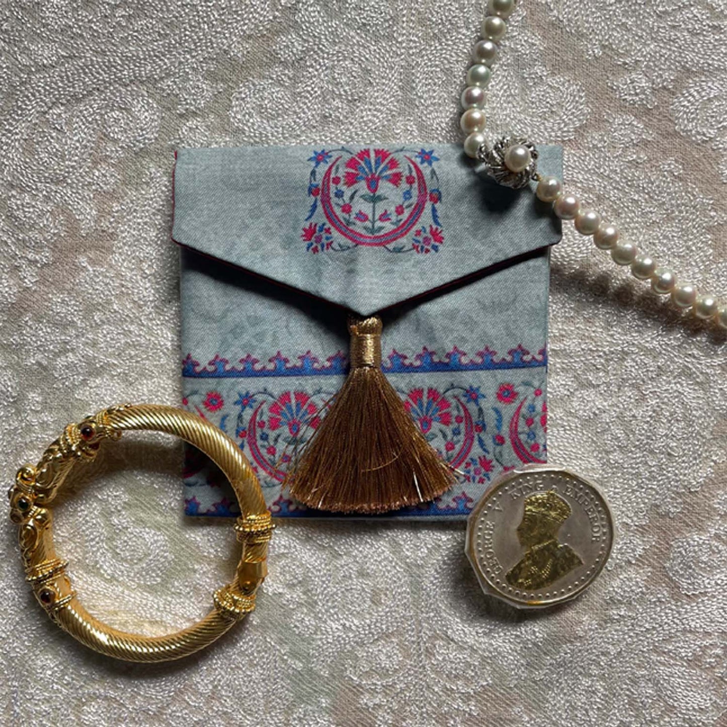 Suzani Boota Bahar Gift Pouch - Mini