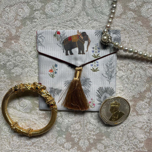 Majestic Elephant Gift Pouch - Mini