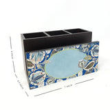 Azure Foliage Cutlery Stand with Tissue Paper Holder