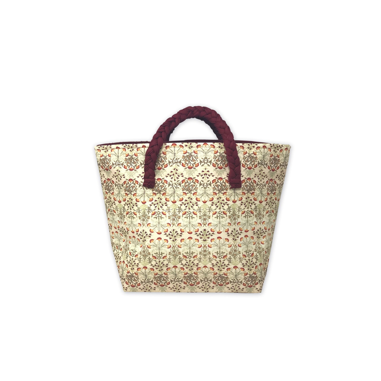 Delicate Floral Roll down Bag/Basket