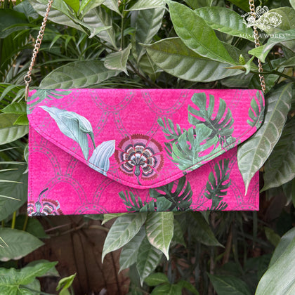 Bird in Paradise Clutch / Sling Bag