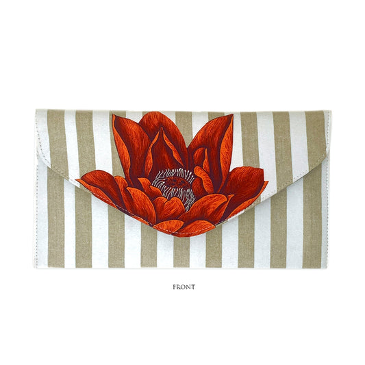 Striped Chintz Clutch / Sling Bag