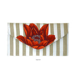 Striped Chintz Clutch / Sling Bag