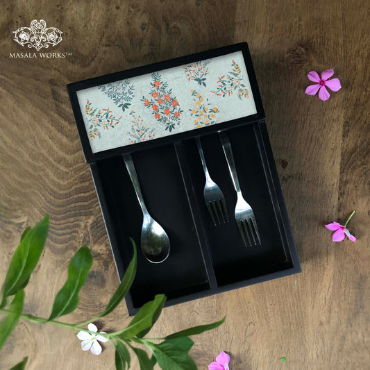 Floral Bushes Cutlery Tray