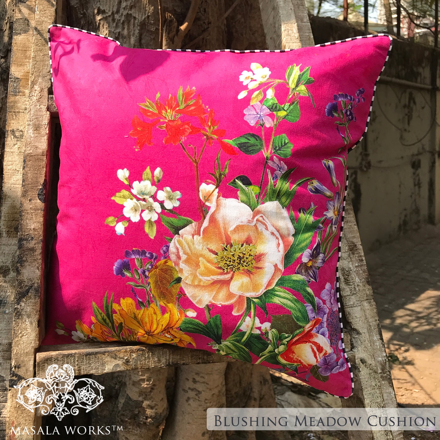 Blushing Meadow Cushion Cover Small
