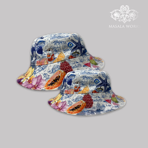 Radiant Garden On Ink Bucket Hat
