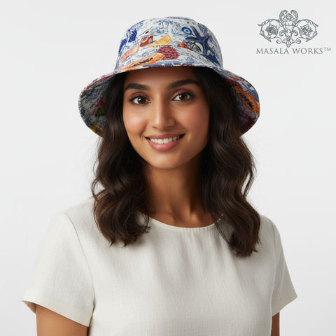 Radiant Garden On Ink Bucket Hat