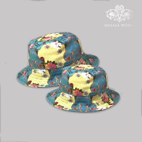 Floral Grunge Bucket Hat