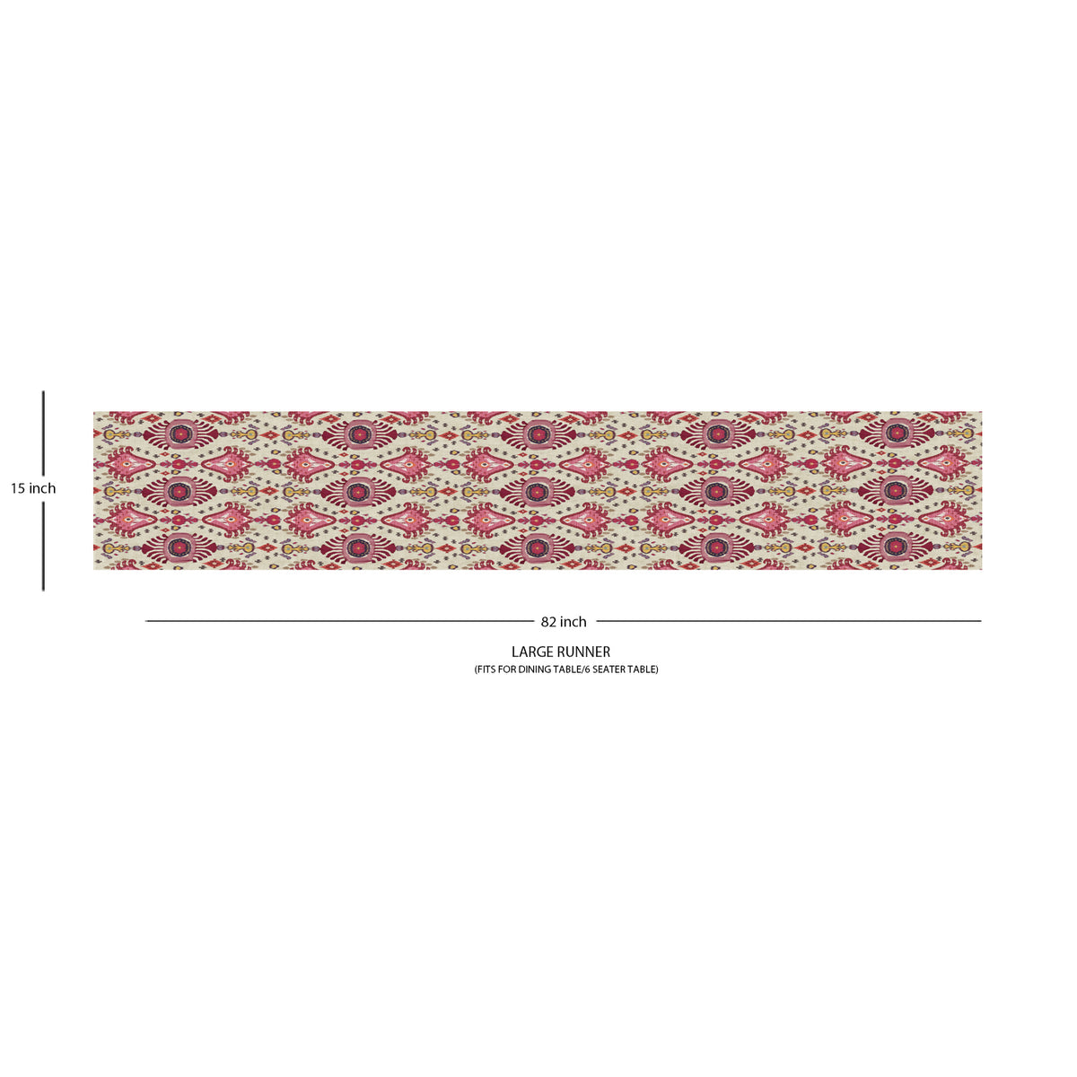 Ikat Cotton Table Runner
