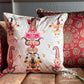 Floral Jewelled Kilangi Embroidered Cushion Cover