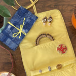 Shibori Print Jewellery Pouch