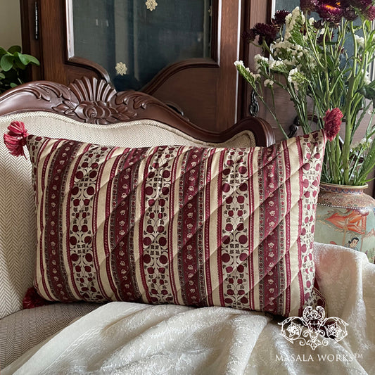 Jaipur Boota Border Cushion Cover