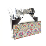 Suzani Jaal Cutlery Stand with Tissue Paper Holder