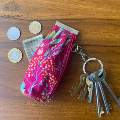 Fuchsia Key Pouch