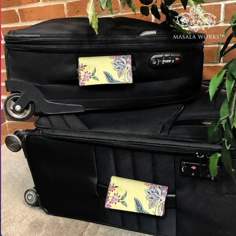 Aster Blooms Luggage Identifier (Set Of 2)