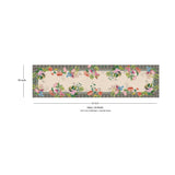 Monochrome Meadow Cotton Table Runner