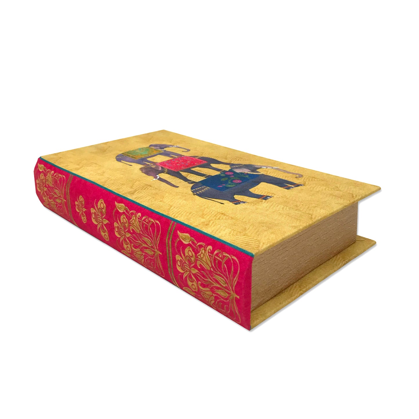 Majestic Elephant Pyramid Book Shaped Box