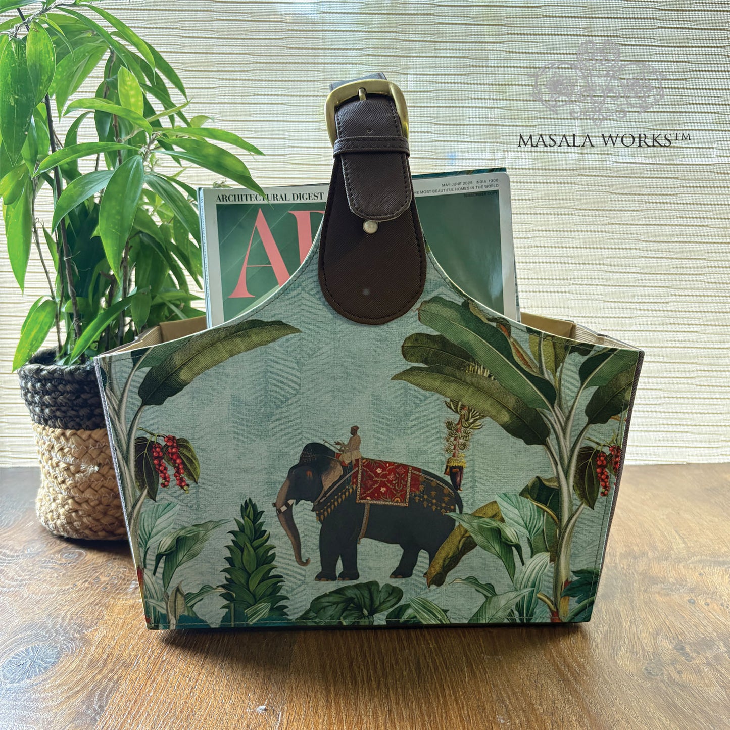 Majestic Elephnat Magazine/Gift Basket
