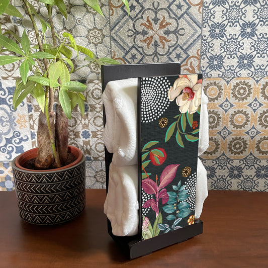 Midnight Foliage Cloth Napkin Stand