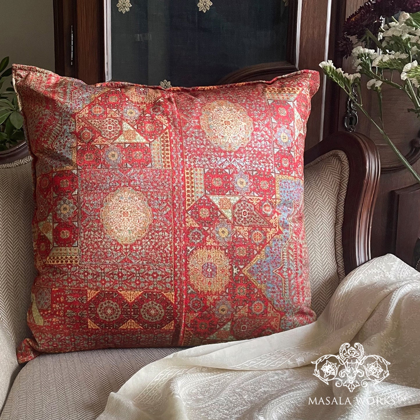 Moorish Jaal Cushion Cover
