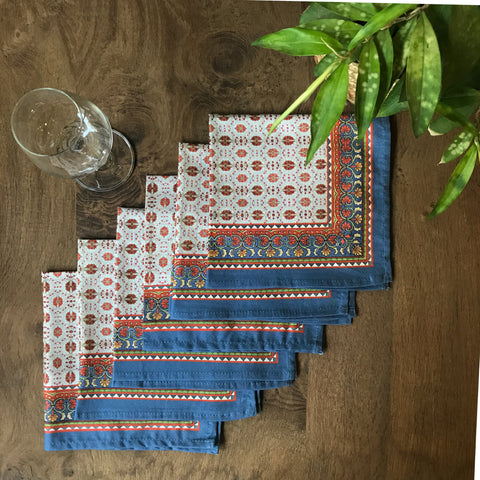 Kilim Set Of 6 Table Napkins