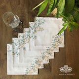 Pale florids Set Of 6 Table Napkins