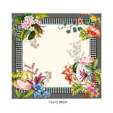 Monochrome Meadow Set Of 6 Table Napkins