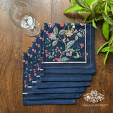 Twilight Chintz Set Of 6 Table Napkins