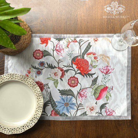 Ikat Chintz Fabric Table mats (set of 2)
