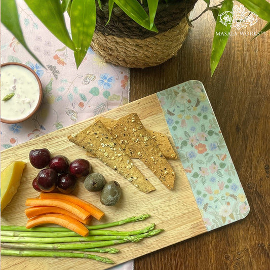Pale Blossom Wooden Platter