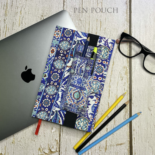 Blue Pottery Pattern Pen Pouch