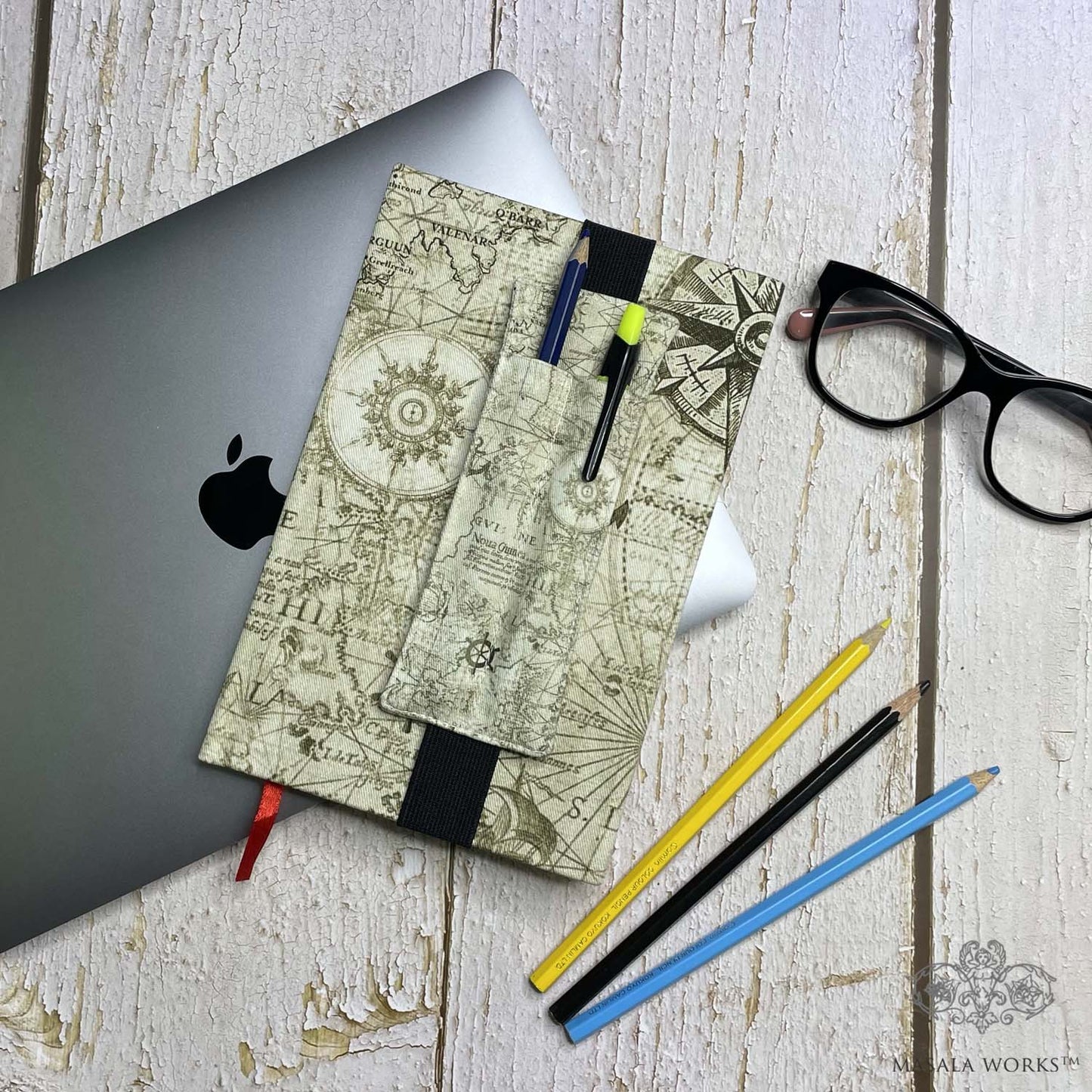 Nautical Map Pen Pouch