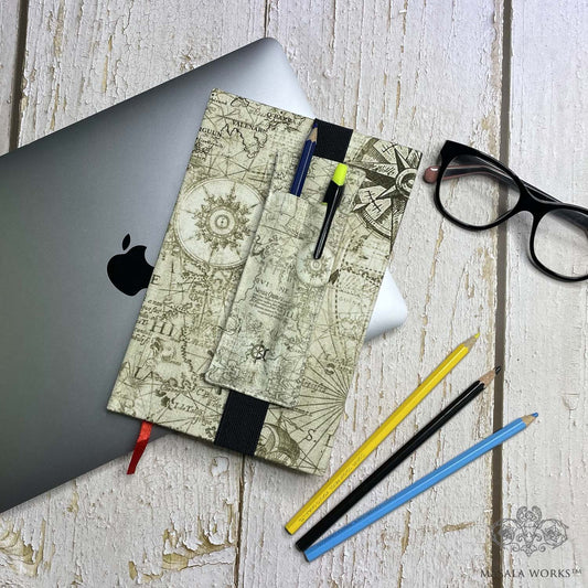 Nautical Map Pen Pouch