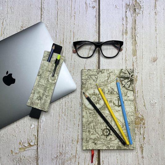 Nautical Map Pen Pouch