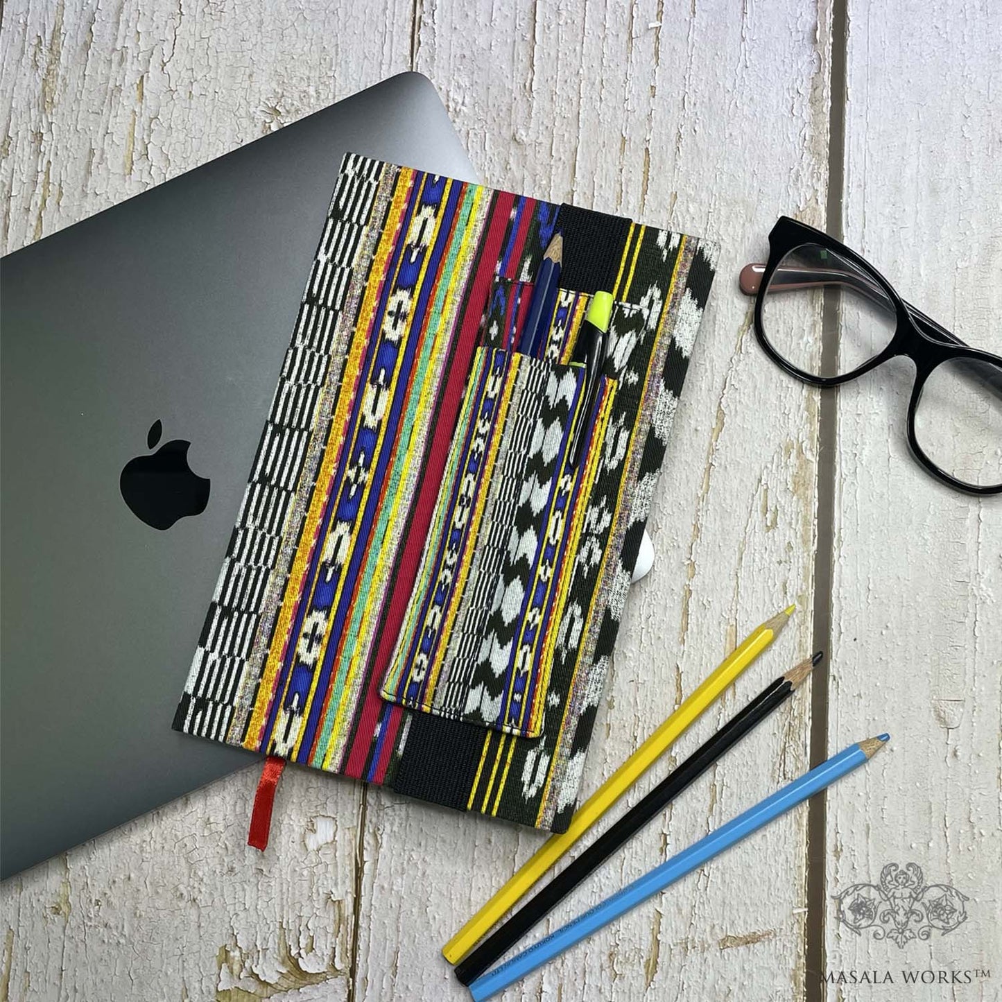 Striped Ikat Pen Pouch