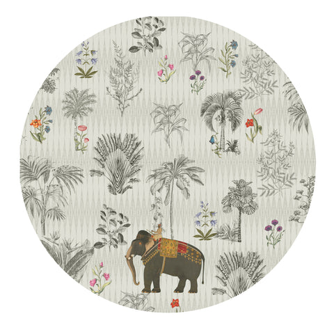 Majestic Elephant Round Tablemat