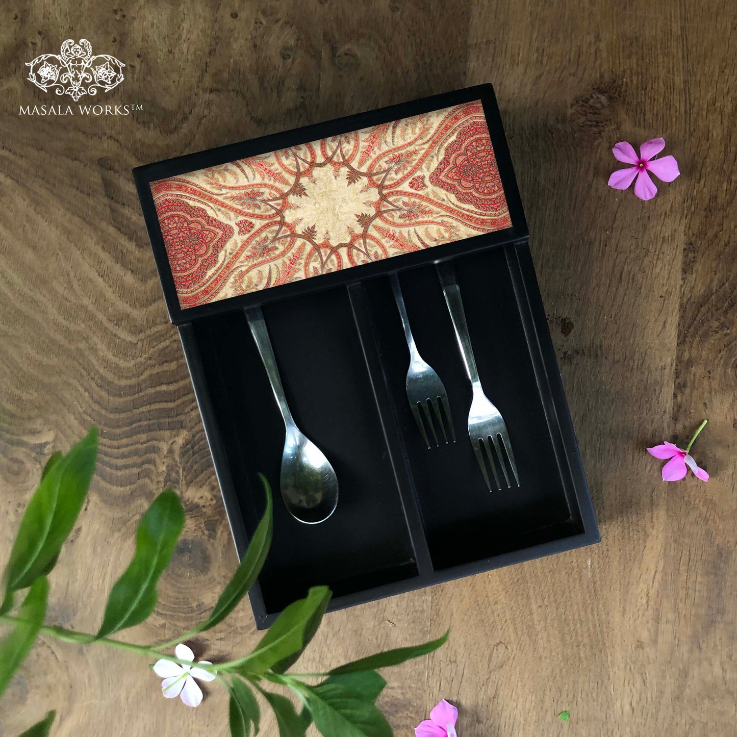 Paisley Jaal Cutlery Tray
