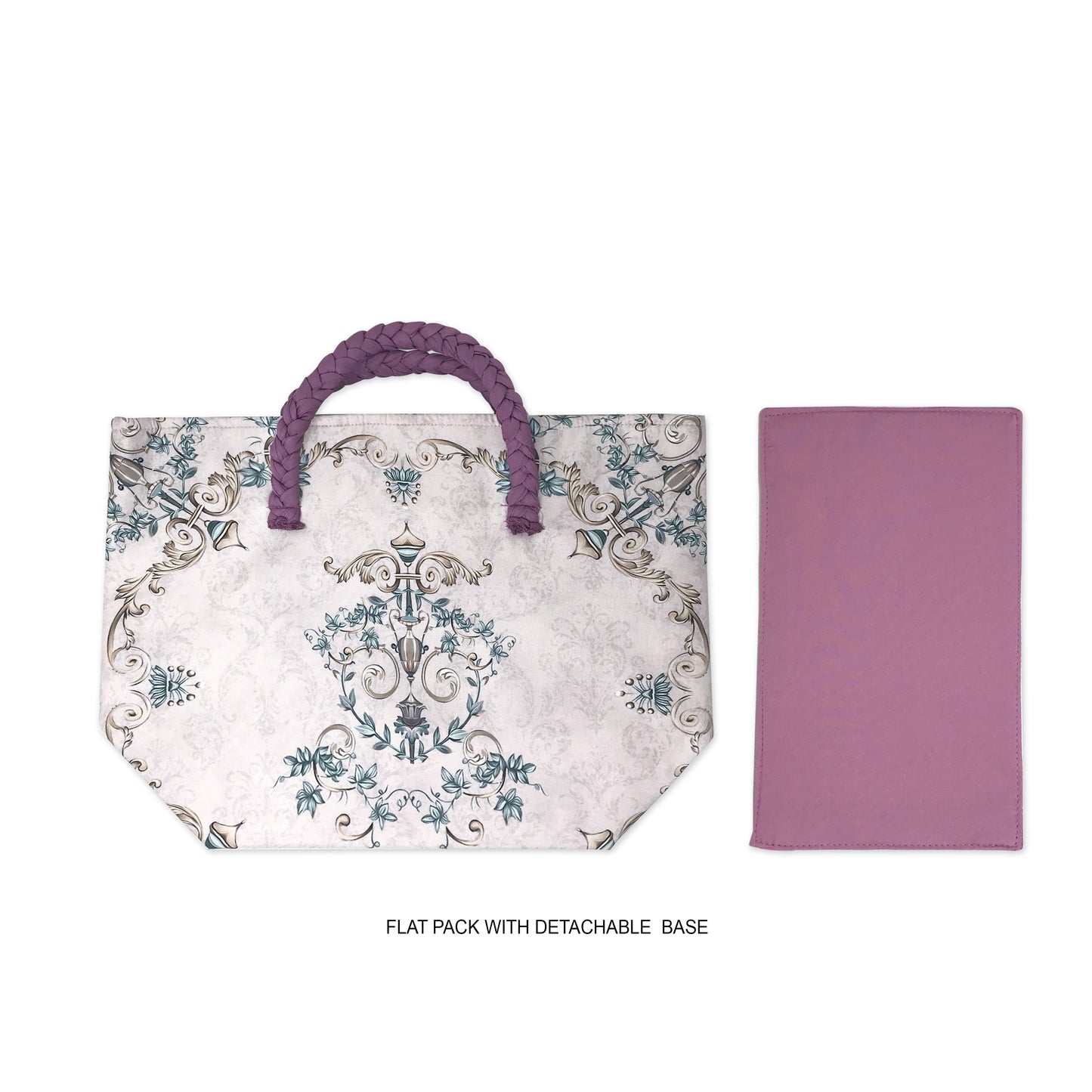 Pale Florids Roll down Bag/Basket