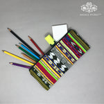 Striped Ikat Pouch