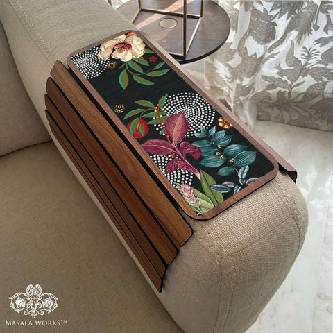 Midnight Foliage Sofa Handle Mats