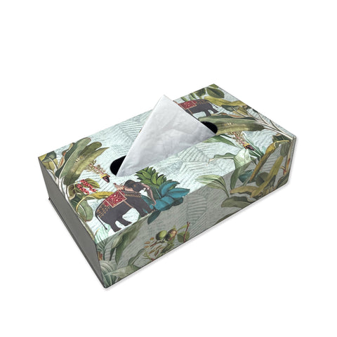 Tropical Elephant Tissue Box