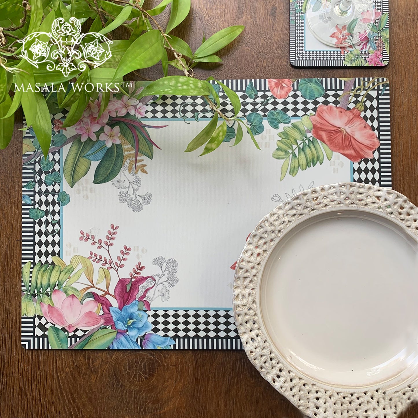 Monochrome Meadow Tablemat