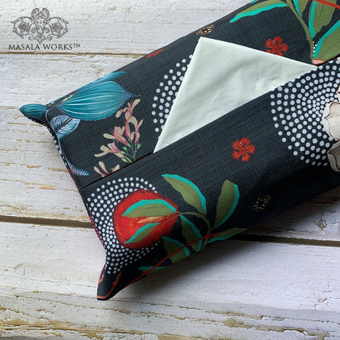 Midnight Foliage Fabric Tissue Box Cover