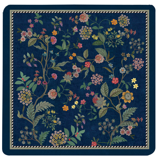 Little Blue Chintz Flowers Trivet